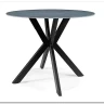Стол обеденный Signal TALIA (эффект серого мрамора/черный)
