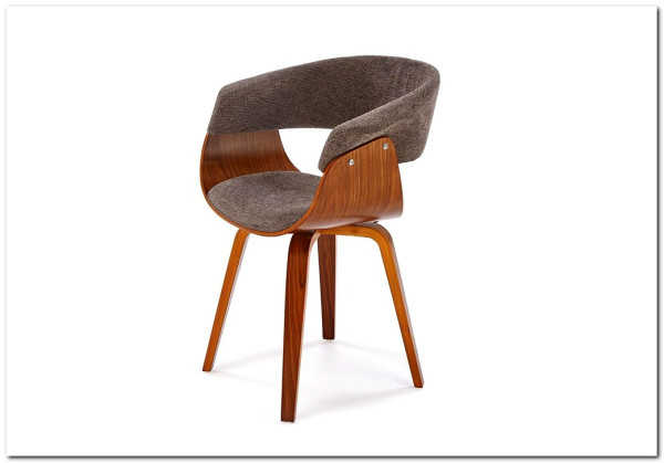 Стул кухонный Halmar K545 (серый/орех)