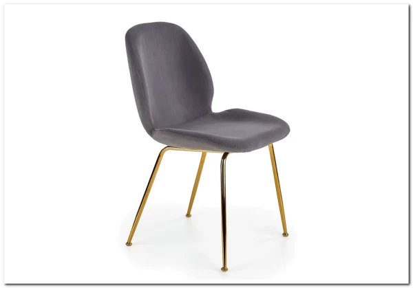 Стул кухонный Halmar K381 (серый/золотой)