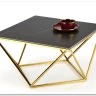 Стол журнальный Halmar FELICIA (черный мрамор/золотой