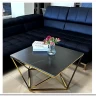Стол журнальный Halmar FELICIA (черный мрамор/золотой