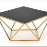 Стол журнальный Halmar FELICIA (черный мрамор/золотой