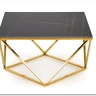 Стол журнальный Halmar FELICIA (черный мрамор/золотой