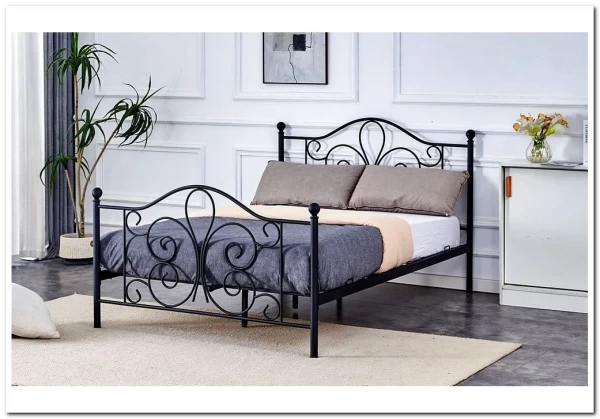 Кровать Halmar PANAMA (черный) 140/200