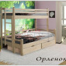 Двухъярусная кровать Орлёнок c нижним спальным местом 120/140 из сосны 