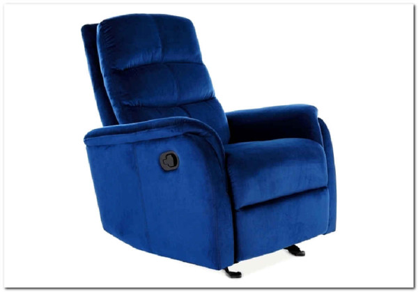 Кресло JOWISZ VELVET раскладное  Signal (темно-синий)