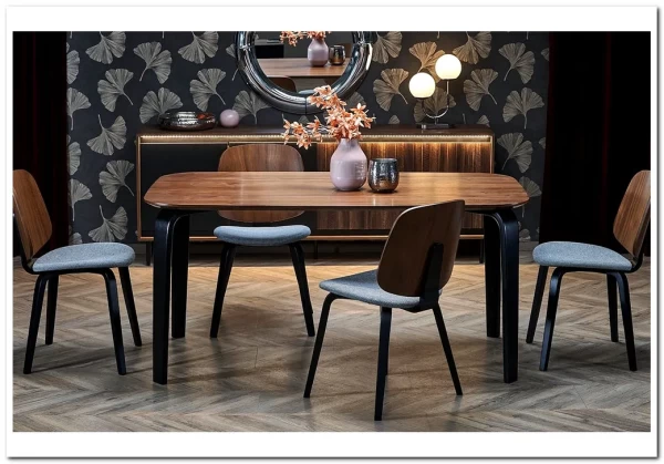 Стол обеденный Halmar PEDRO 160 (орех/черный)