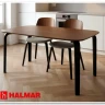 Стол обеденный Halmar PEDRO 160 (орех/черный)
