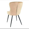 Стул кухонный Signal LOTUS VELVET (бежевый/черный)