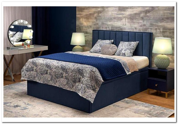 Кровать HALMAR ASENTO темно-синий, 160/200