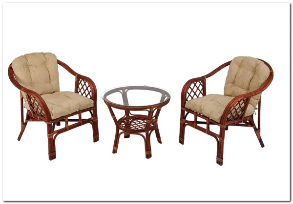 Комплект Маркос дуэт из натурального ротанга