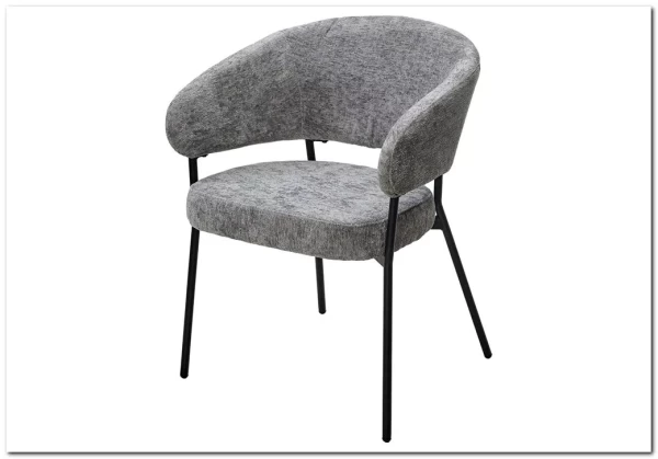 Стул SAGE 3018-17 серый, шенилл / черный каркас, ®DISAUR