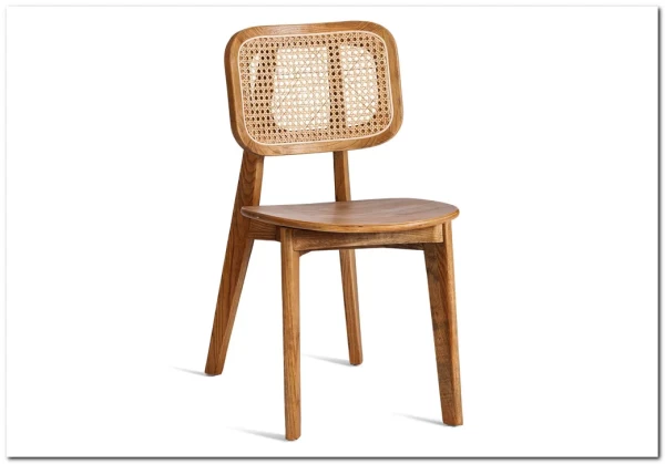 Стул ODIN дерево вяз/ротанг, Груша (№3)