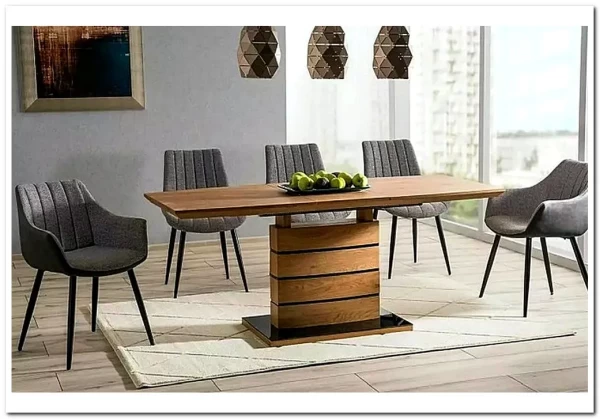 Стол обеденный Signal LEONARDO 140 раскладной (дуб/черный)