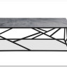 Стол журнальный Halmar UNIVERSE 2 (серый мрамор/черный)