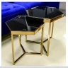 Комплект Signal MILOS, 2 стола журнальных черный/шампанское