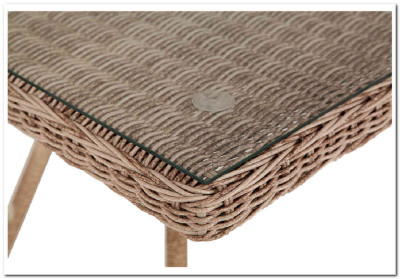Латте плетеный стол из искусственного ротанга