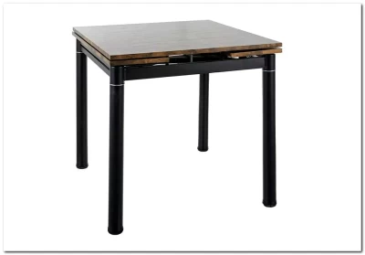 Стол обеденный Signal GD082 80 раскладной (орех винтажный/черный мат)