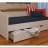 Кровать-диван Бейли с выдвижными ящиками 90х200 (массив)