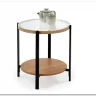 Стол журнальный Halmar KAMALA (прозрачный/натуральный/черный)