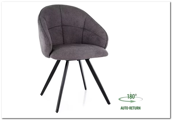 Стул кухонный Signal CAPRI Vardo 11 (серый/черный)