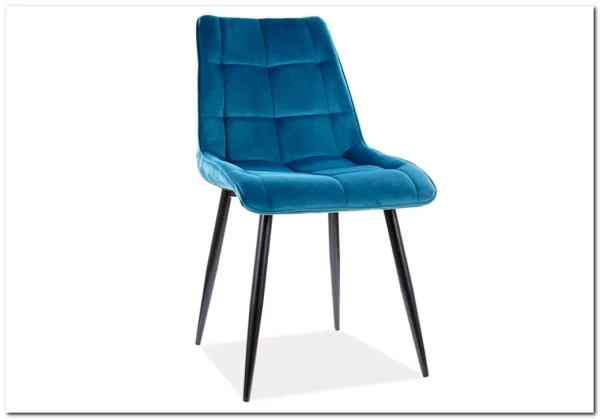Стул кухонный CHIC VELVET  Signal (бирюзовый/черный)