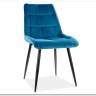 Стул кухонный CHIC VELVET  Signal (бирюзовый/черный)