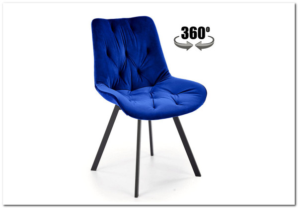 Стул кухонный Halmar K519 (синий/черный)