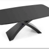 Стол обеденный Halmar SILVESTRO 180 раскладной темно-серый/черный
