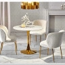 Стол обеденный Halmar CASEMIRO белый мрамор/золотой