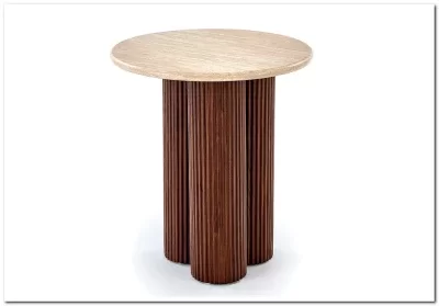 Стол журнальный Halmar DOROTEA S (травертин/орех)