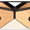 Стол обеденный Halmar JAMES 160 (натуральный/черный/натуральный)