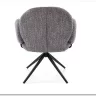 Стул кухонный Halmar K568 поворотный (серый/черный)