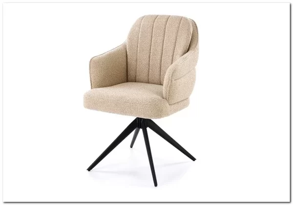 Стул кухонный Halmar K570 поворотный (бежевый/черный) Стул кухонный Halmar K570 поворотный (бежевый/черный)