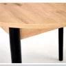 Стол обеденный Halmar PIVOT 102 (дуб артизан/черный)