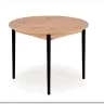 Стол обеденный Halmar PIVOT 102 (дуб артизан/черный)