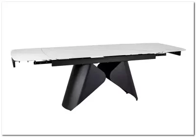 Стол обеденный Signal ARMANDO 160 (белый/черный)
