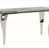 Стол обеденный Signal PRINCE Ceramic 150 (белый Calacatta/хром)