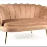 Диван SIGNAL CAMELLIA 2 Velvet Bluvel 28 (бежевый/золотой)