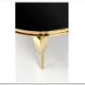 Стол обеденный Halmar REGINALD 2 120 (черный/золотой)