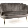 Диван SIGNAL CAMELLIA 2 Velvet Bluvel 14 (серый/золотой)