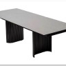 Стол RAGNAR 180 цвет 1699 Серая кожа, керамика / Темно-серый каркас, DISAUR