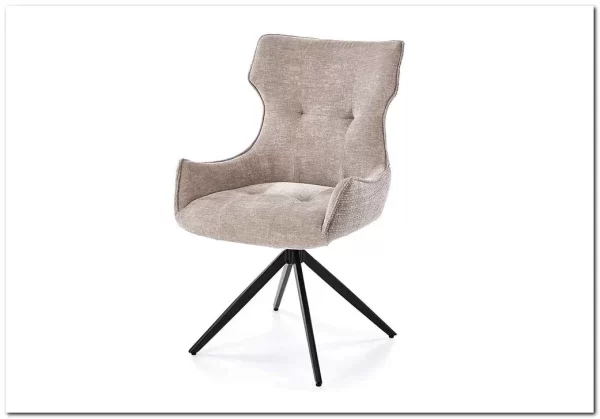 Стул кухонный Halmar K573 поворотный (серый/черный)