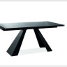 Стол обеденный Signal SALVADORE 160 раскладной (черный мат)