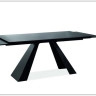 Стол обеденный Signal SALVADORE 160 раскладной (черный мат)