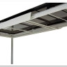 Стол CREMONA 140 HIGH GLOSS STATUARIO Белый мрамор глянцевый керамика/ белый каркас