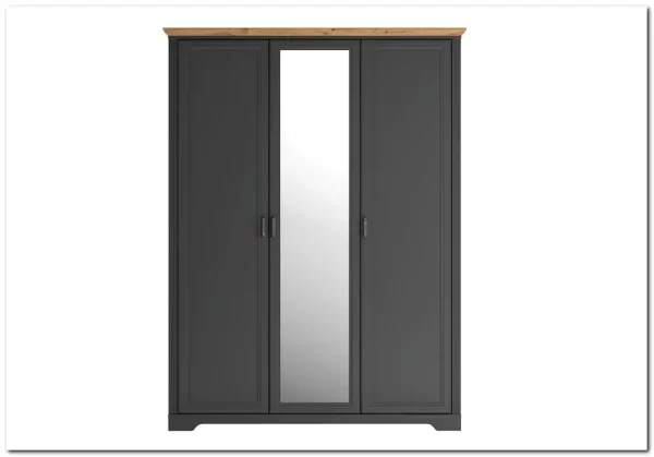 Шкаф Жасмин SZF1L2D (Графит/Дуб артизан) BRW 
