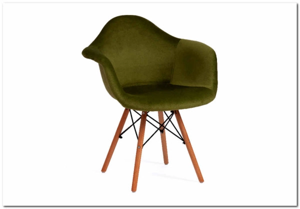 Кресло Secret De Maison CINDY SOFT (EAMES) (mod. 101) зеленый (HLR 54)/натуральный 