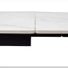 Стол LIVORNO 180 MATT WHITE MARBLE SOLID CERAMIC / BLACK