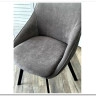 Стул CASA, 360 град. поворот. B28 Темно-серый, велюр / черный каркас